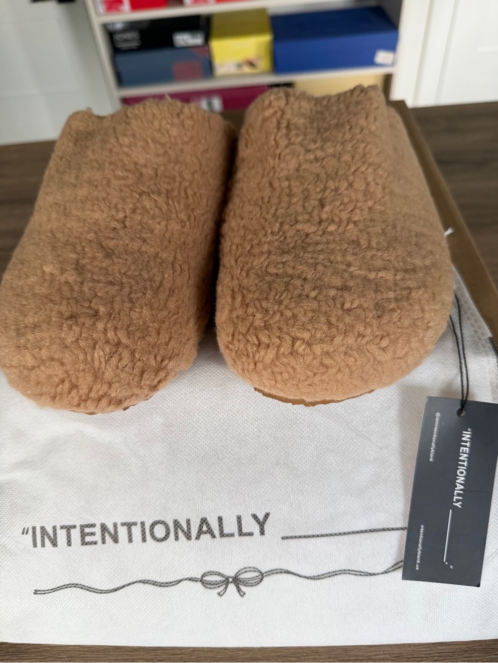 NWT Intentionally Blank Après Slippers Size 10